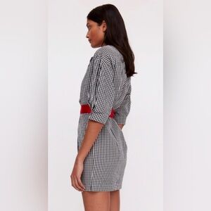 ROSEANNA DOMINO OMY DRESS - BLACK/WHITE, SIZE 38/M